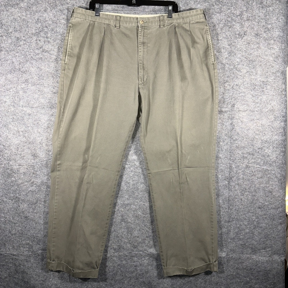 Polo Ralph Lauren Mens Pants 40X29 Chino Trousers Hammond Cuffed Ankle Khaki